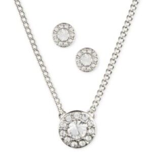 Givenchy Halo Necklace with Silver-Tone Crystal